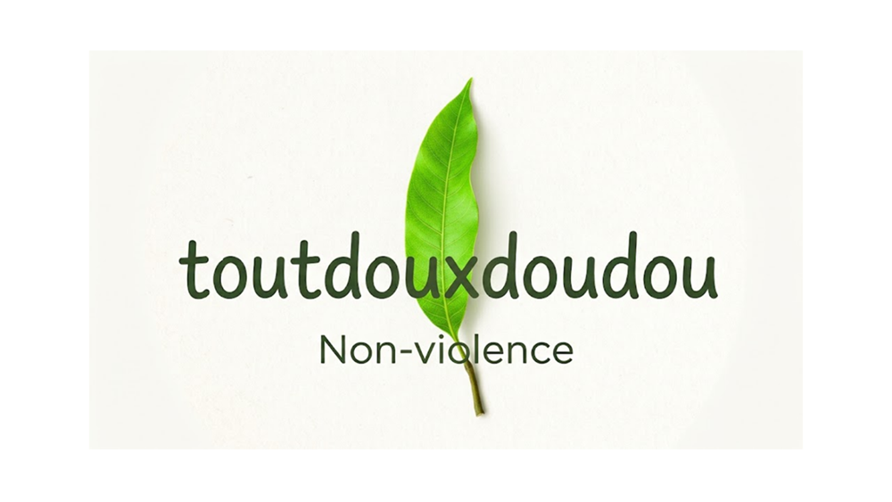 logo de l'entreprise toutdouxdoudou qui représente la non-violence.